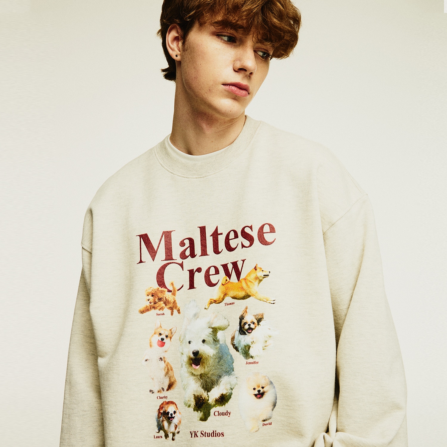 Maltese crew sweatshirts OATMEAL