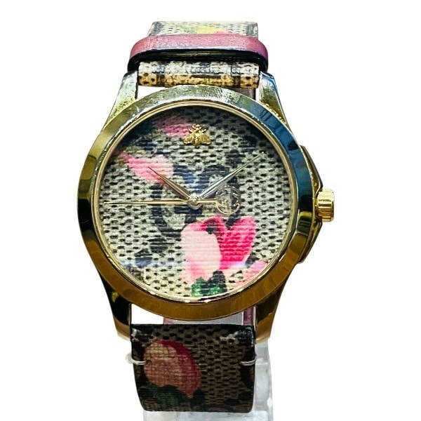 グッチ GUCCI Gタイムレス 126.4 クォーツ 時計 腕時計 メンズ 【中古】