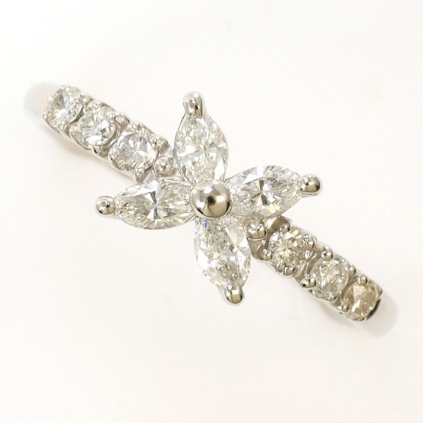 PT900 プラチナ リング 指輪 12号 ダイヤ 0.58 総重量約3.2g ジュエリー 中古