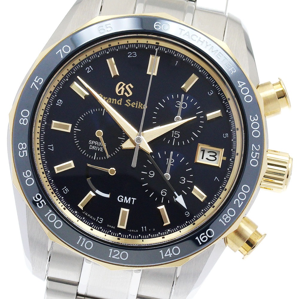 セイコー SEIKO SBGC242/9R86-0AL0 スポーツコレクション クロノグラフ パワーリザーブ スプリングドライブ メンズ 良品 _889841【中古】