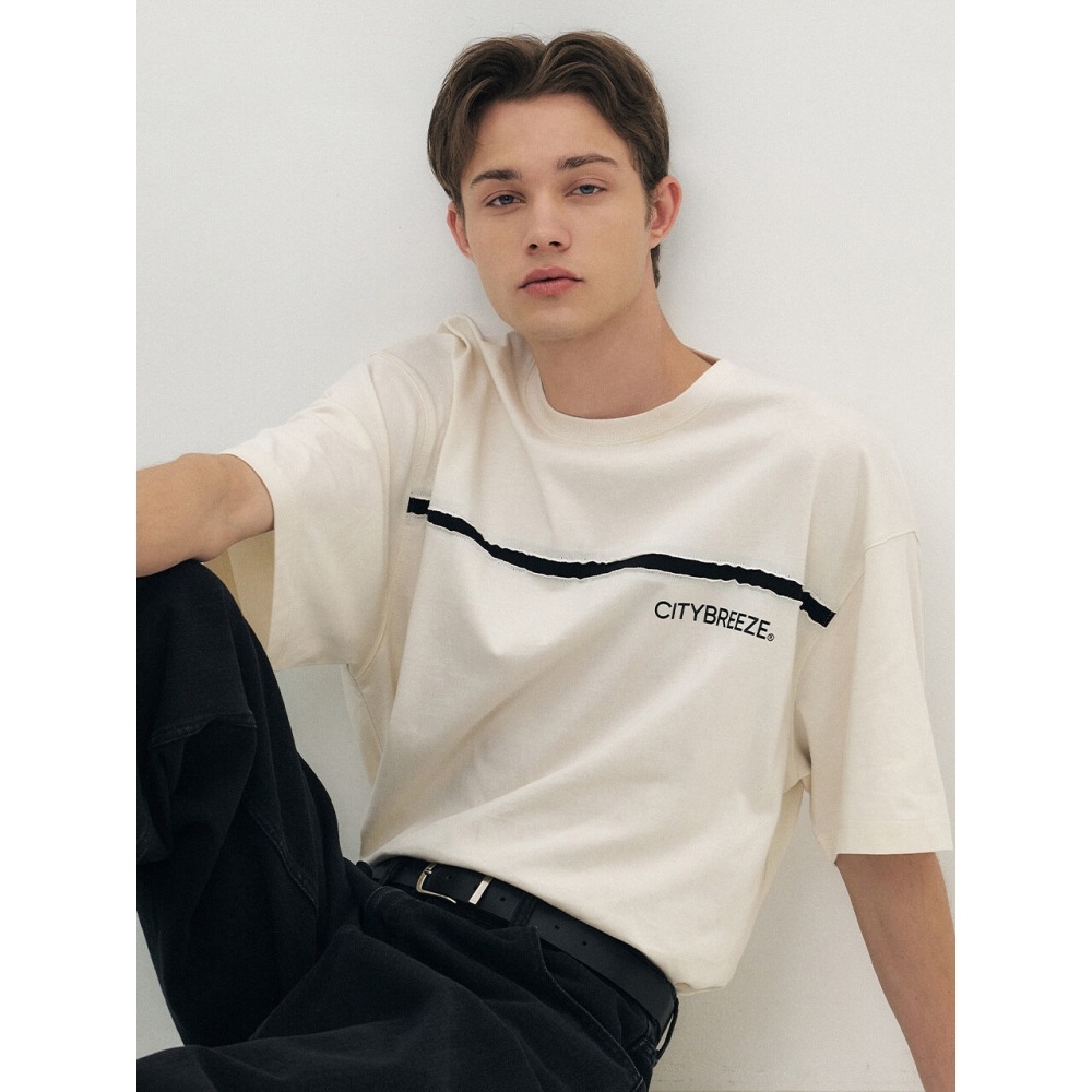 Tシャツ・カットソー citybreeze Cloudy City Artwork Short Sleeve T-Shirt_CHARCOAL CITY BREEZE | 시티브리즈 City Breeze Cloud City Artwork