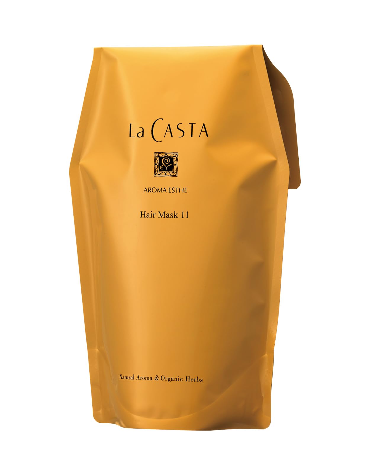 La CASTA ラ・カスタ トリートメント アロマエステ ヘアマスク 11 詰め替え オーガニ ック 600g うねり・くせ毛もまとまるツヤ髪へ 日本製 天然アロマ