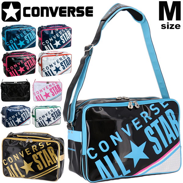 Qoo10] Converse エナメルバッグ ショルダーバッグ CON