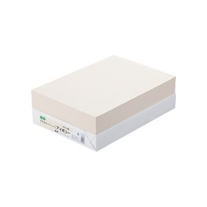 (まとめ) TANOSEE αエコカラーペーパーII A4 アイボリー 1冊（500枚） (×10セット)