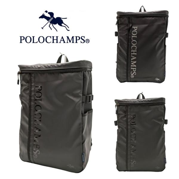 【POLOCHAMPS】 pcc100 コーティングラウンドリュック リュックサック バックパック 通学 中学生 高校生 使いやすい 普段使い ユニセックス プレゼント ブラック 5,711円