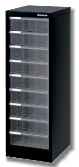 ナカバヤシNakabayashi アバンテV2 フロアケース A4 深型9段 AF-M9クロ