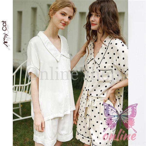 【急速出荷!】パジャマ ウェア レディース 上下セット 半袖 パンツ 水玉 可愛い オシャレ女性 セットアップ 部屋着 ナイトウェアストアをフォローする