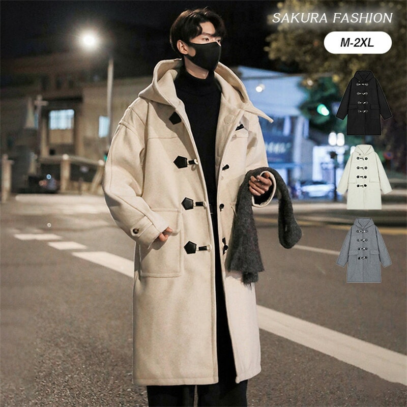 ダッフルコート 学生 男子 スクールコート グレー ブラック 制服 ダッフル コート メンズ レディース 高校生 中綿いれ 冬 ロングコート 防寒