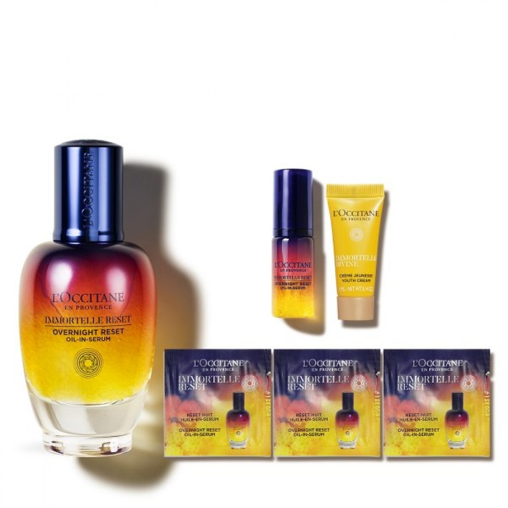 ロクシタン イモーテル オーバーナイト リセットオイル イン セラム 50ml (+デラックス 2種 + 3ml)