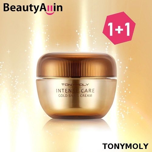 古典 Gold Care Intense [1+1] - トニーモリー Tonymoly Snail インテンスケアゴールドカタツムリクリーム / 韓国コスメ / 45ml Cream 乳液・クリーム