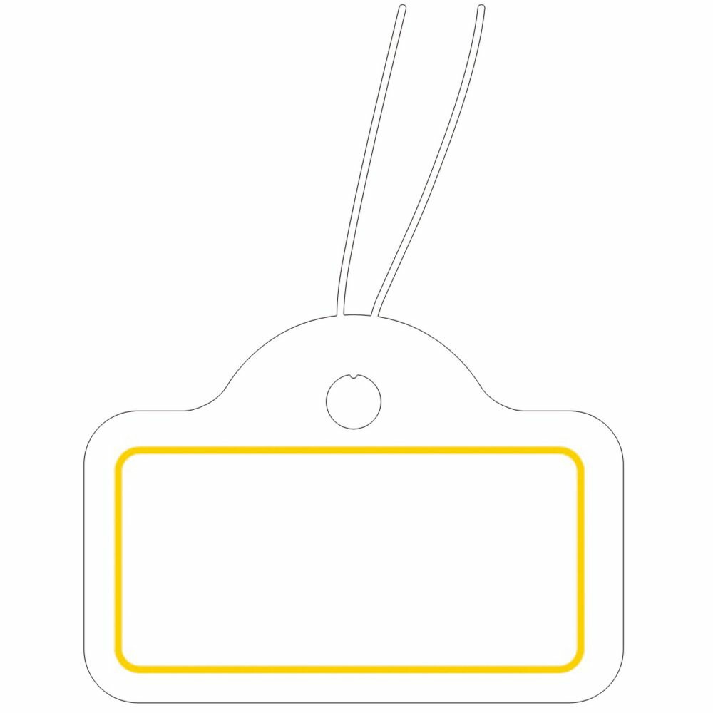 （まとめ買い）ササガワ 糸付き提札（値札） カバン型 金箔 縦18mmx横25mm 500枚入 18-1911 [x3]