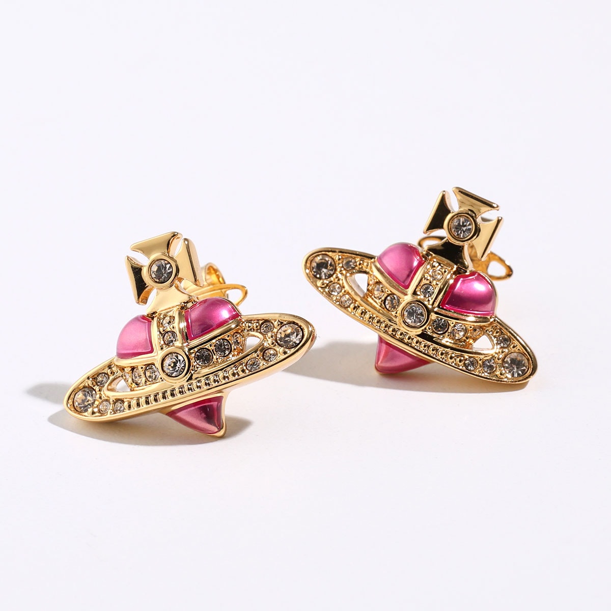 Vivienne Westwood ヴィヴィアンウエストウッド ピアス NEW DIAMANTE HEART 6201033K レディース オーブ ハート アクセサリー R927/GOLD-LIGHT