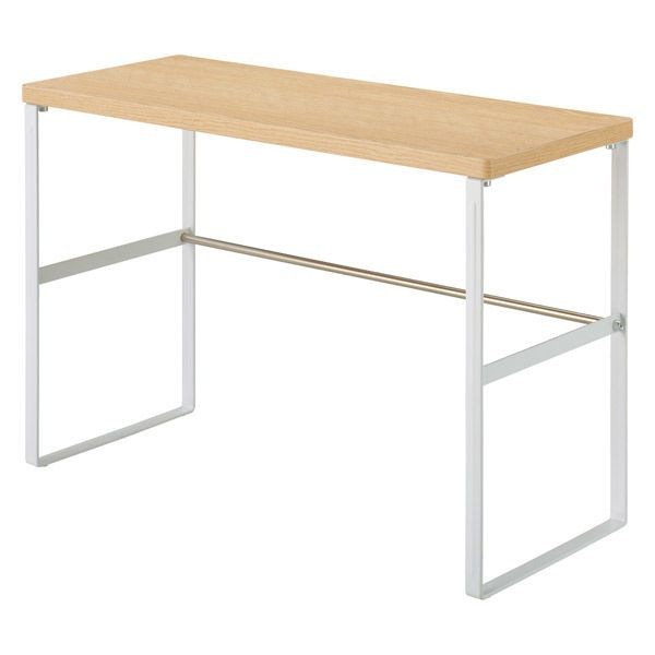 （まとめ買い）MDF机上台スリム 500x200 トールタイプ ナチュラル A8006-35 [x3]