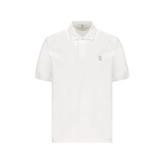 BRUNELLO CUCINELLI Men Polo Shirts M0B139779G CW787 WHITE