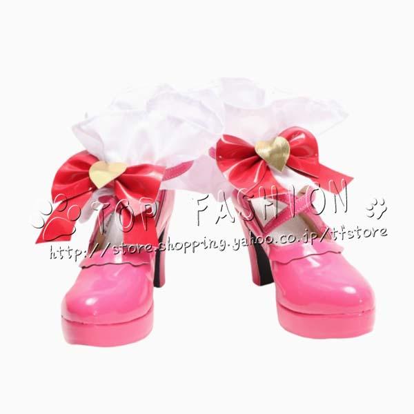 2026人気販売!アイカツ！アイドルカツドウ！ 風 星宮いちご　極光のキス コスプレ靴 ハロウィン 仮装 変装 クリスマス 文化祭