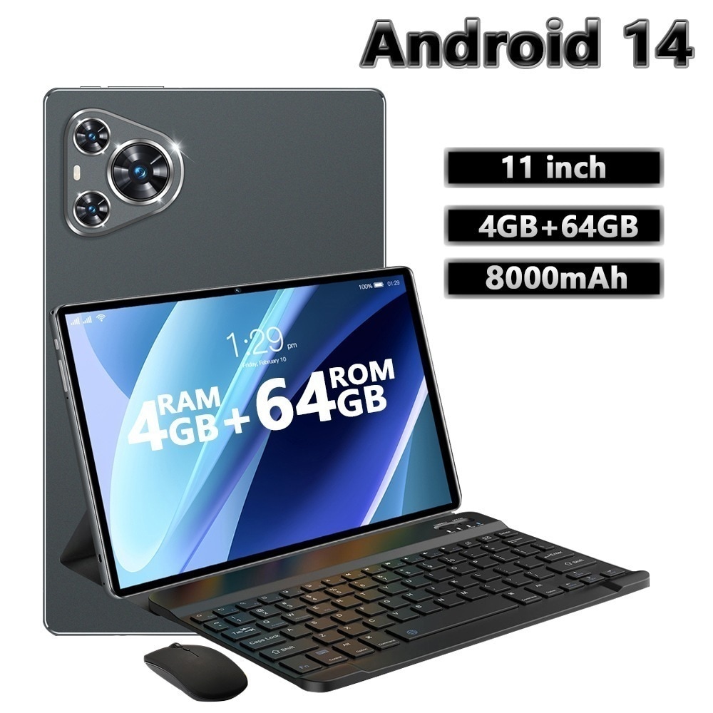 タブレットPC 本体 P70 11インチ Android14 2560*1600 4GB+64GB 8000mAh Bluetooth GPS Wi-fi 端末 SIMフリー 新品