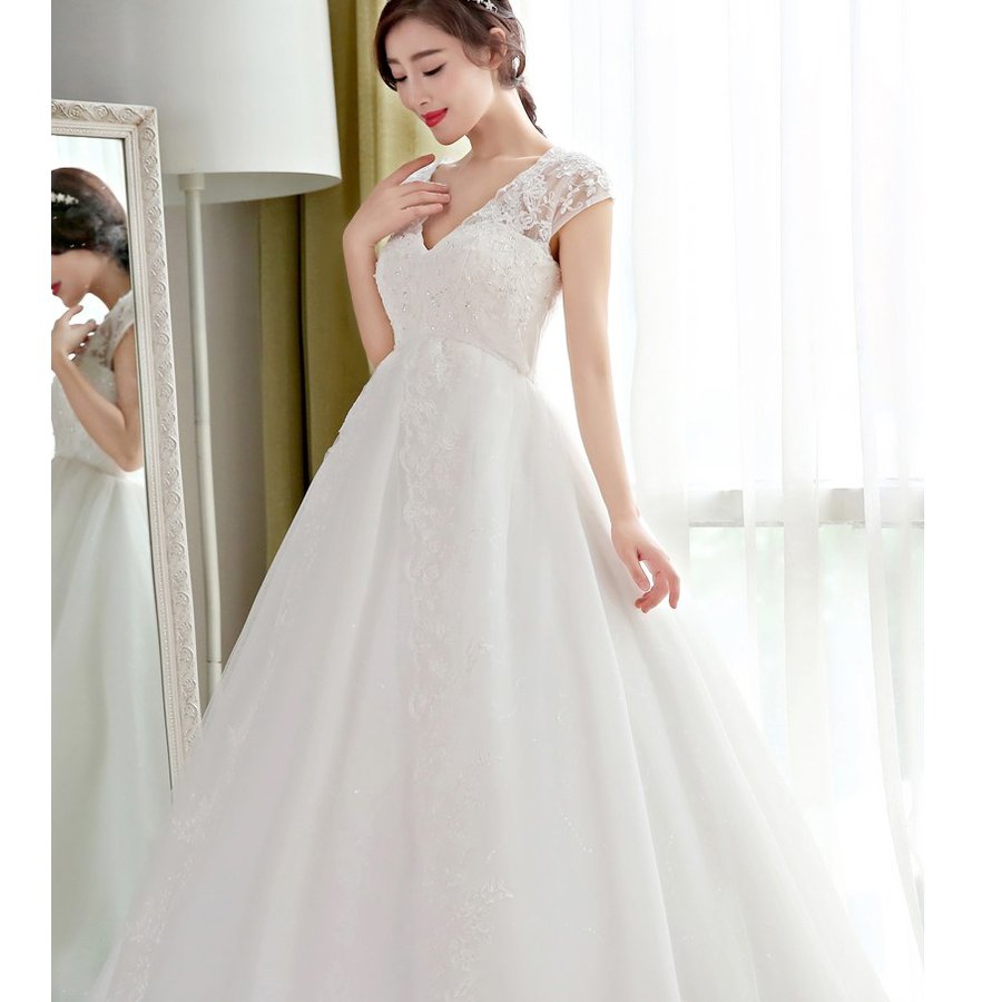 ウエディングドレス 安い ロングドレス マタニティドレス 結婚式 エンパイア お呼ばれ ブライダル 二次会 花嫁 大きいサイズ 妊婦可