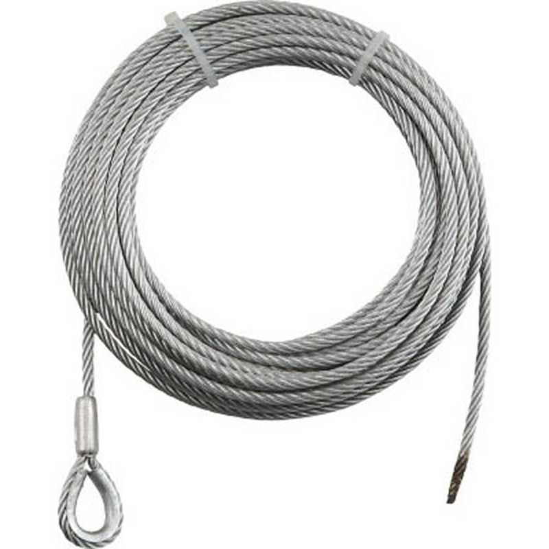 トラスコ中山　TRUSCO 手動ウインチ用ワイヤーΦ8×10M用(シンブル入りロック加工)　WWS8-10