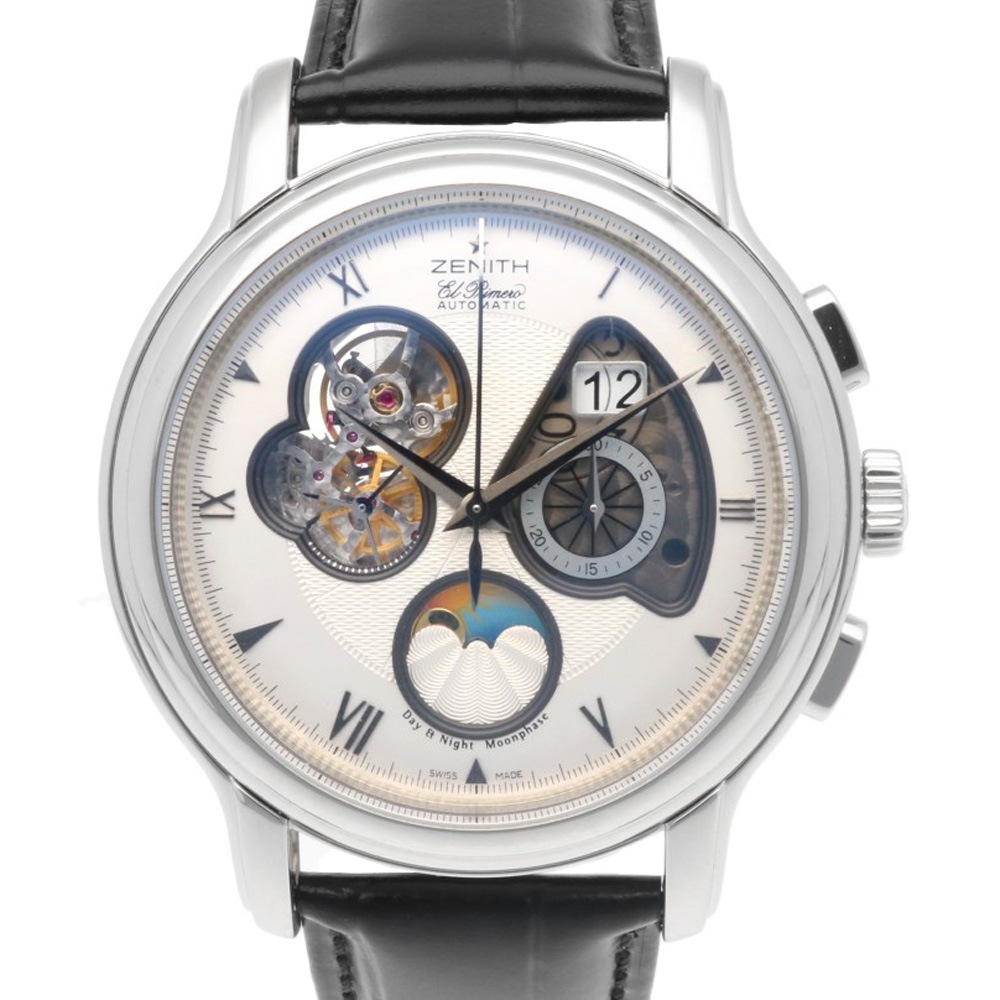 ゼニス エルプリメロ XXT オープン 腕時計 ステンレススチール ZE03.1260.4047/02 自動巻き 1年保証 ZENITH 中古