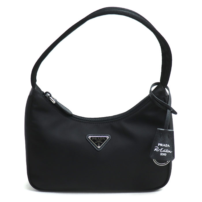 PRADA プラダ テスート ナイロン ミニ Re-Edition 2000 ショルダーバッグ ブラック 1NE515_RDH0_F0002 レディース 中古 美品