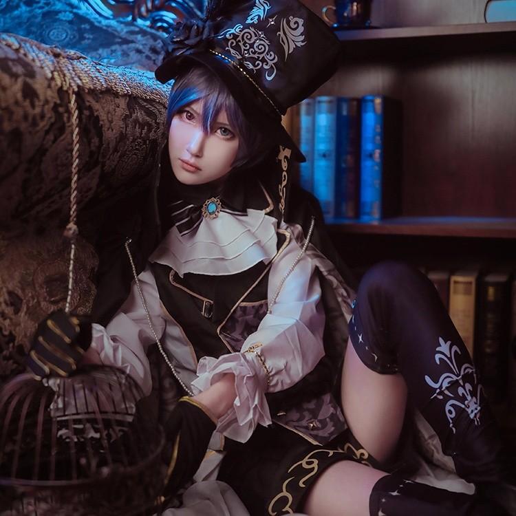 【本日限り激安SALE】黒執事 夢王国と眠れる100人の王子様 シエル 豪華セット コスプレ衣装 太陽覚醒 cosplay 変装 イベント ステージ衣装 文化祭 仮装