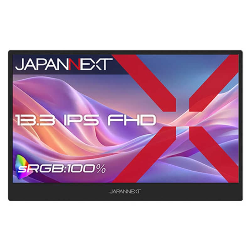 IPSパネル搭載 FHDモバイルモニター miniHDMI USB-C ［13.3型 / フルHD(1920×1080) / ワイド / 60Hz］ (2年保証)　JN-MD-IPS133F