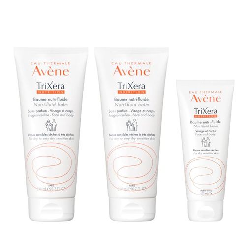 アベンヌ(Avene) トリクセラNT フルイドクリーム 200mL×2本 + 100mL増量キット ボディクリーム ・ トリートメント クリーム状 無香料 ベビー 赤ちゃん 1ヵ月 全身用 保湿 メ