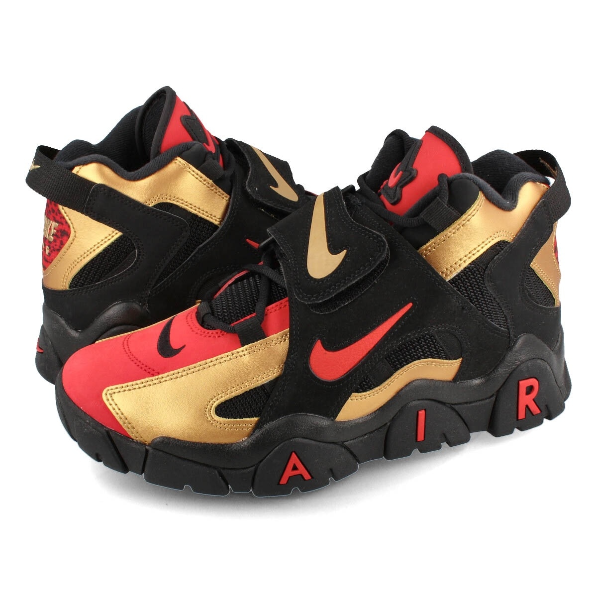 AIR BARRAGE MID METALLIC GOLD/UNIVERSITY RED