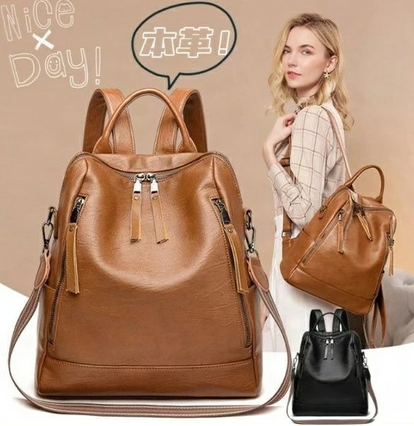 レディース 大人 バックバッグ A4対応 本革 本革バッグ 旅行 学生 通勤バッグ 通勤 大人 斜めがけ 牛革 レザー
