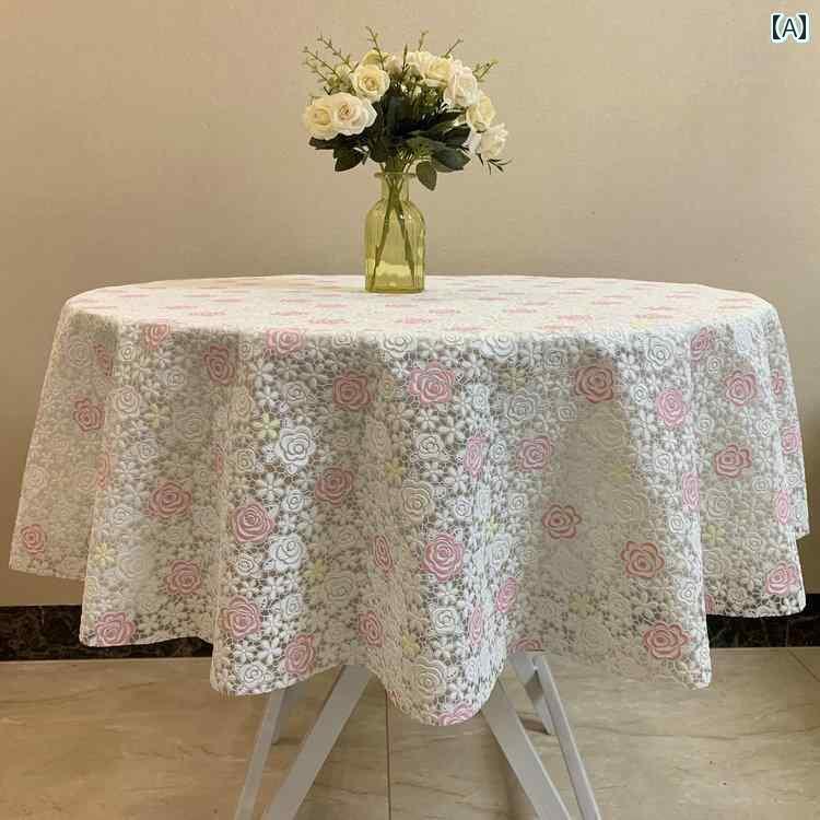 テーブルクロス 円形 おしゃれ 撥水 防水 耐油 耐熱 花柄 丸型 PVC 傷防止 滑りにくい 80 130cm 長方形 楕円 デスク カバー 家庭 リビング ホテル レストラン インテリア コーディ