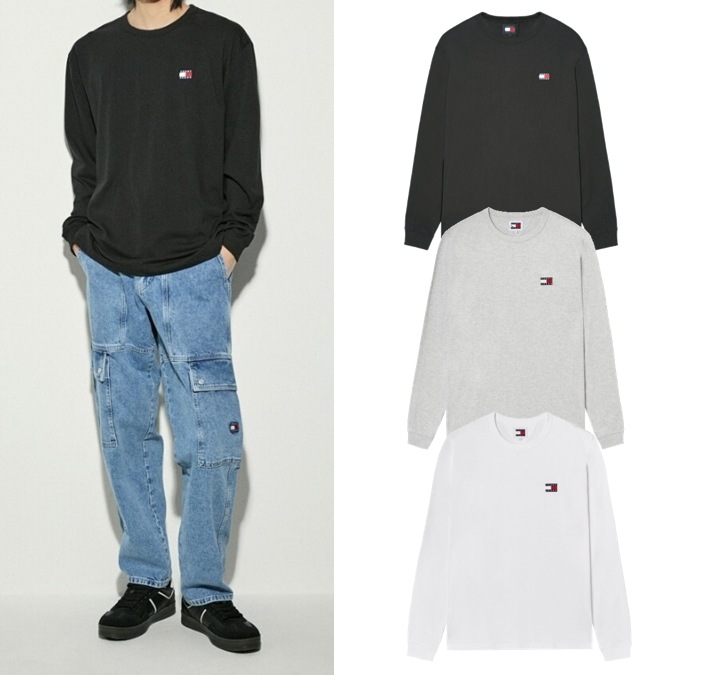 Badge Long Sleeve T-shirt (T32E7TTO24SMT1)