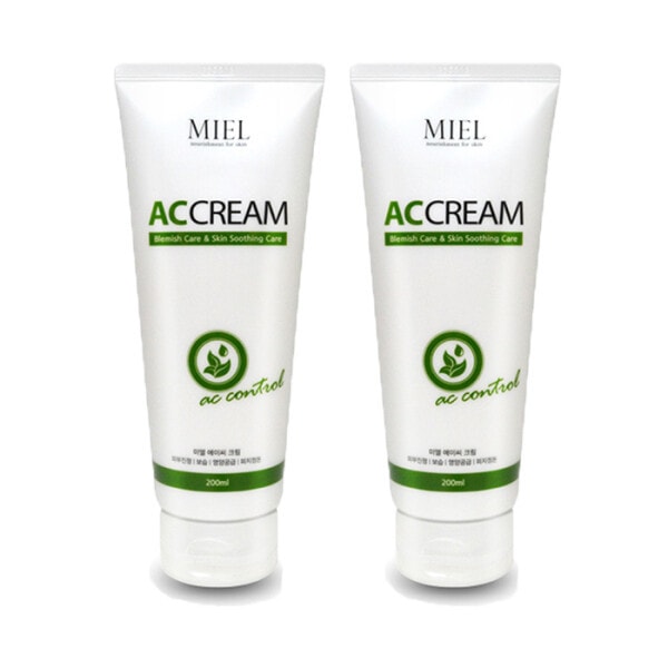 (レディ) ミエル ACクリーム 200ml 2本 肌 鎮静 保湿 トラブルクリーム+マスクパック 3枚プレゼント