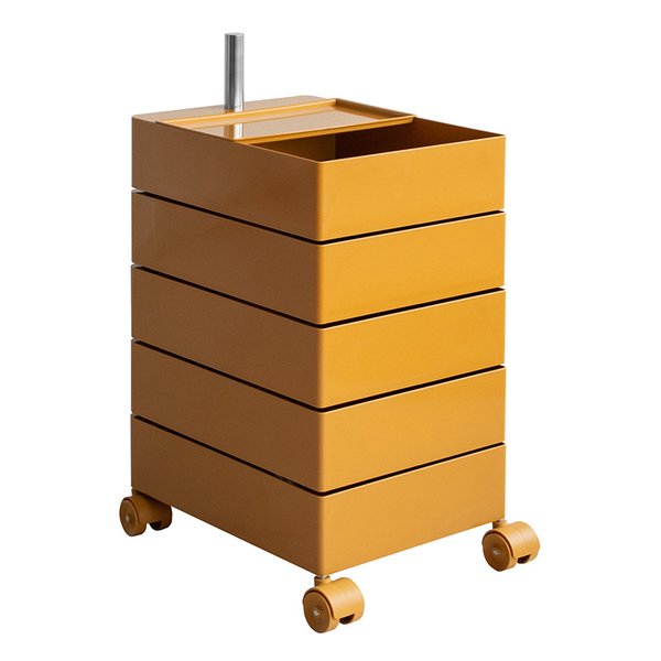 マルチワゴン Pluna プルーナ 5段/高さ72cm/イエロー WG-H001/YE