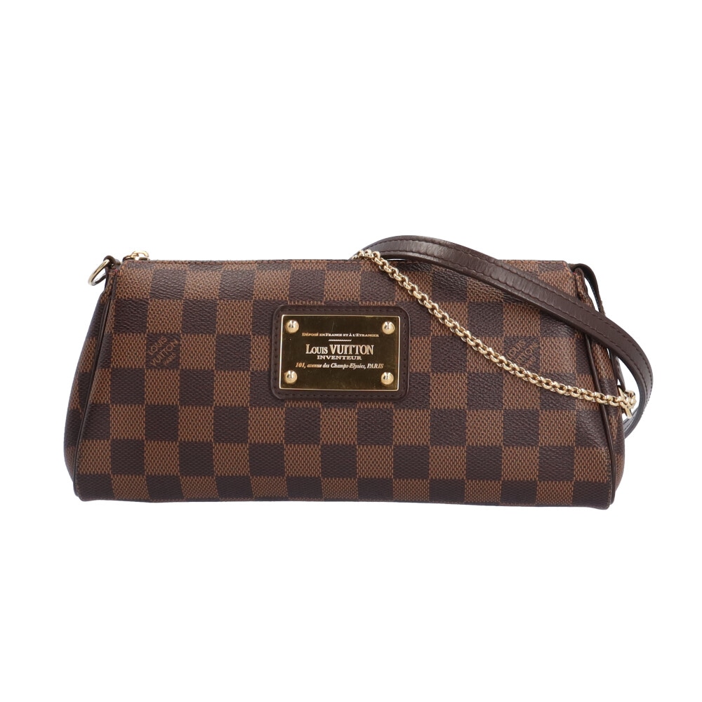 ルイヴィトン エヴァ ダミエ ショルダーバッグ ダミエキャンバス N55213 ブラウン LOUIS VUITTON 中古