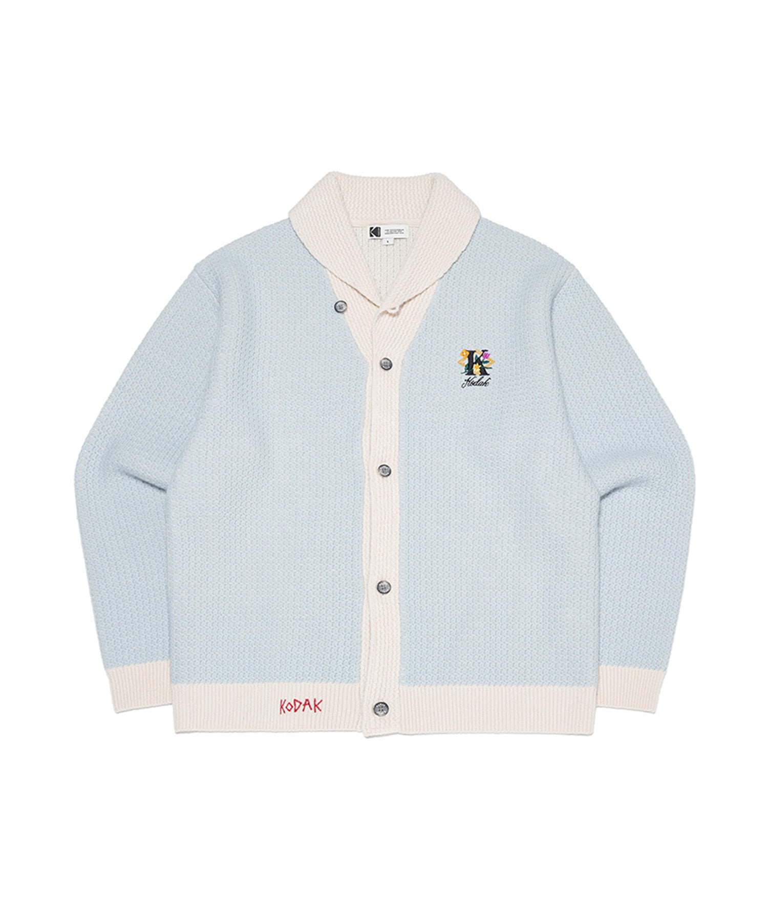 コダックブラウニーウールカシミアカーディガン S.ブルー