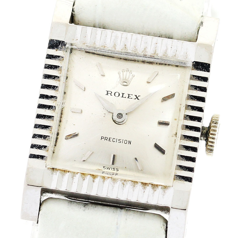 ロレックス ROLEX 2157 プレシジョン K18WG Cal.1401 手巻き レディース _886554【中古】