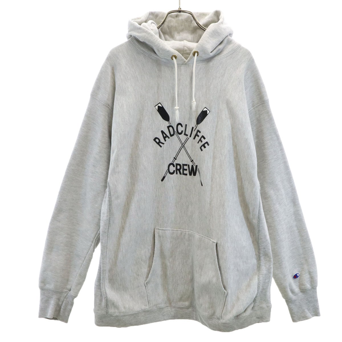 80s USA製 リバースウィーブ トリコタグ ヴィンテージ 長袖 スウェットパーカー XXL グレー 裏起毛 プルオーバー エルボーパッチ ビックサイズ メンズ 古着 15,263円