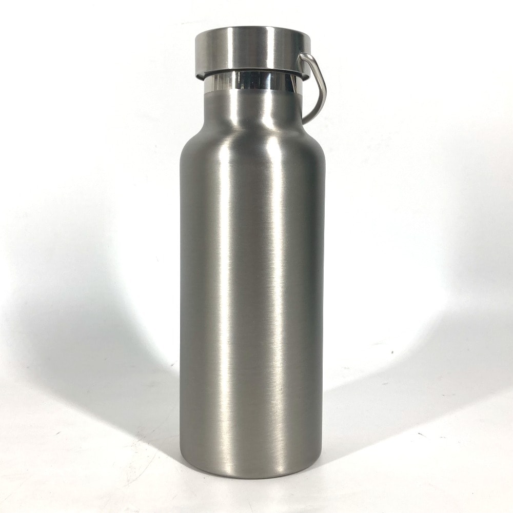 タンブラー ロゴ 持ち手つき ウォーターボトル 水筒 SS シルバー