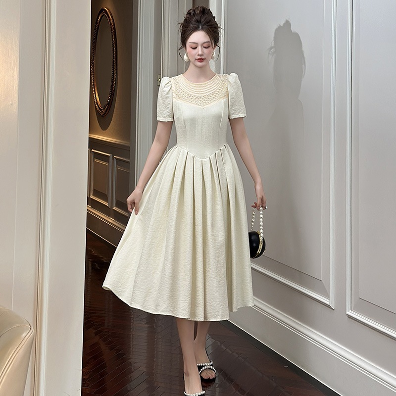 【JY.上品】お呼ばれドレス 気質 着痩せ パーティードレス夏 半袖ロングワンピース レディースフォーマルキャバ 大人 同窓会 披露宴 卒業式 結婚式 演奏会 ウェディング メガ割