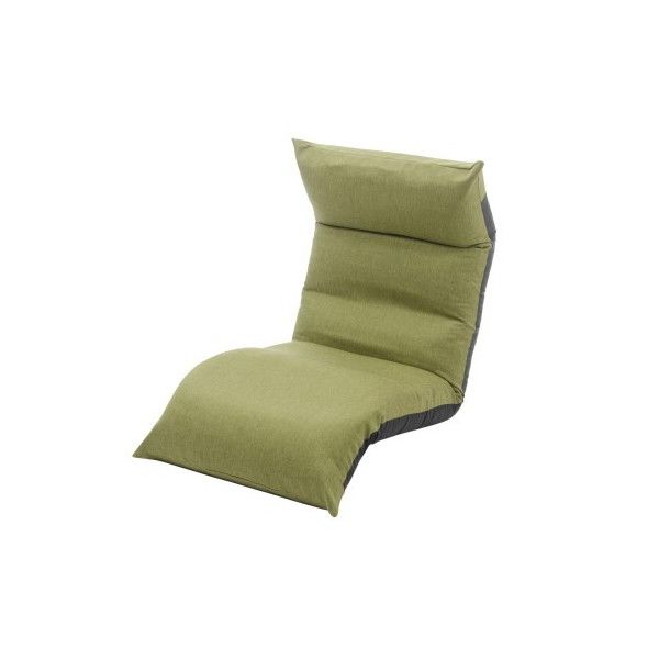 CELLUTANE 和楽の月LIGHT 上下タイプ 座椅子 タスクグリーン 日本製 リクライニング 一人掛け A972a-583GRN メーカー直送