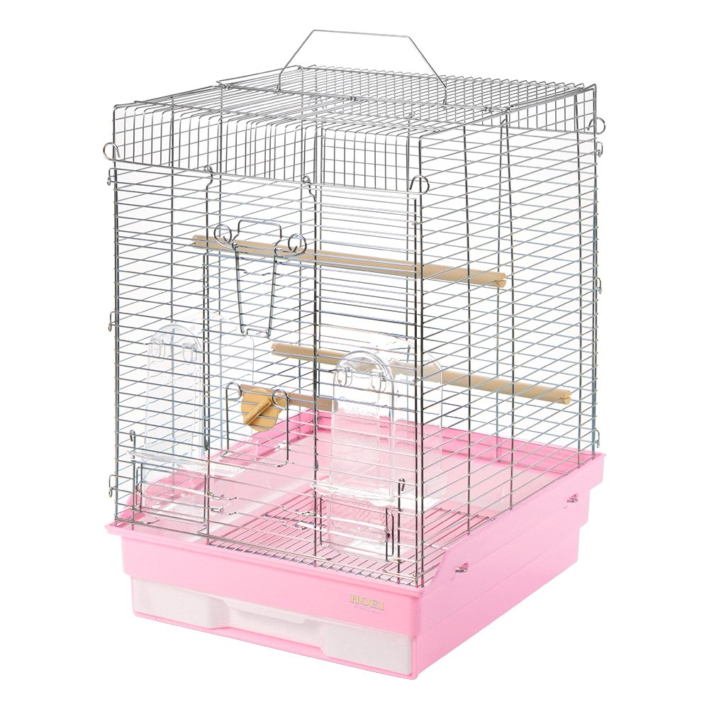 鳥かご　ＨＯＥＩ　３５手のりホライズンセキセイ　ピンク　（３７X４１．５X５４．５ｃｍ）　セキセイ　小型インコ　中型インコ　ＣＲＣ55―15―10―10―00