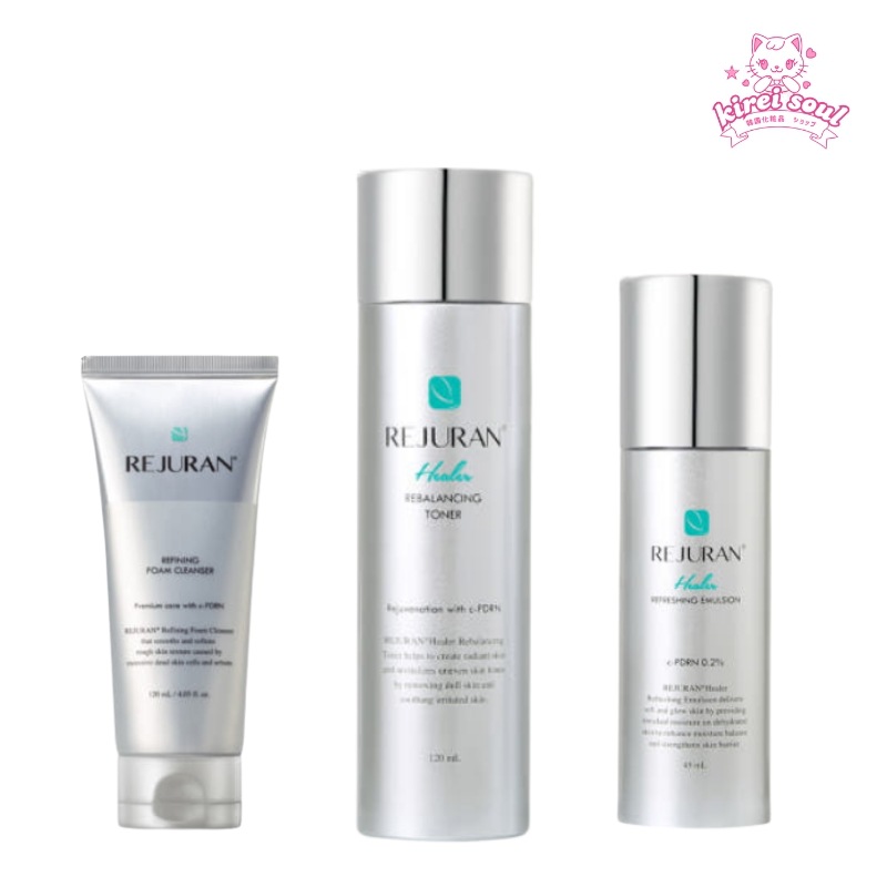 リバランシング トナー 120mL + リフレッシング エマルジョン45mL+フォームクレンザー 120ml セット PDRN 化粧水 乳液 スキンケアセット エイジングケア 角質ケア ツヤ肌