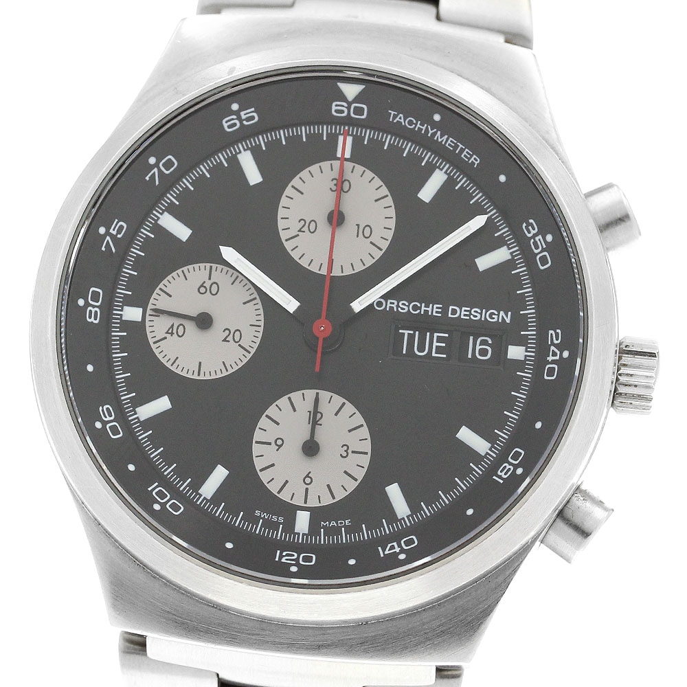 ポルシェデザイン Porsche Design 6625.41 ヘリテージ クロノグラフ デイデイト 自動巻き メンズ _900410【中古】