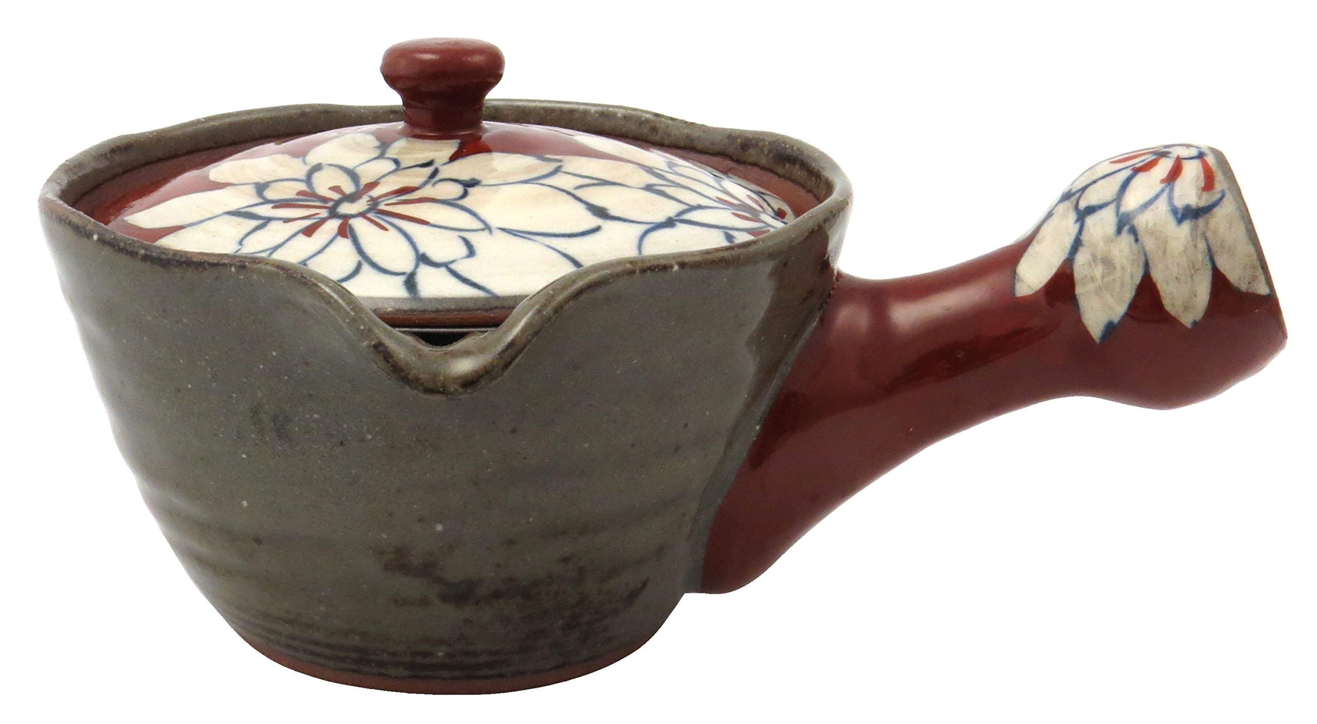 波佐見焼 福昭窯 粉引 手描きダリア 急須 4,379円