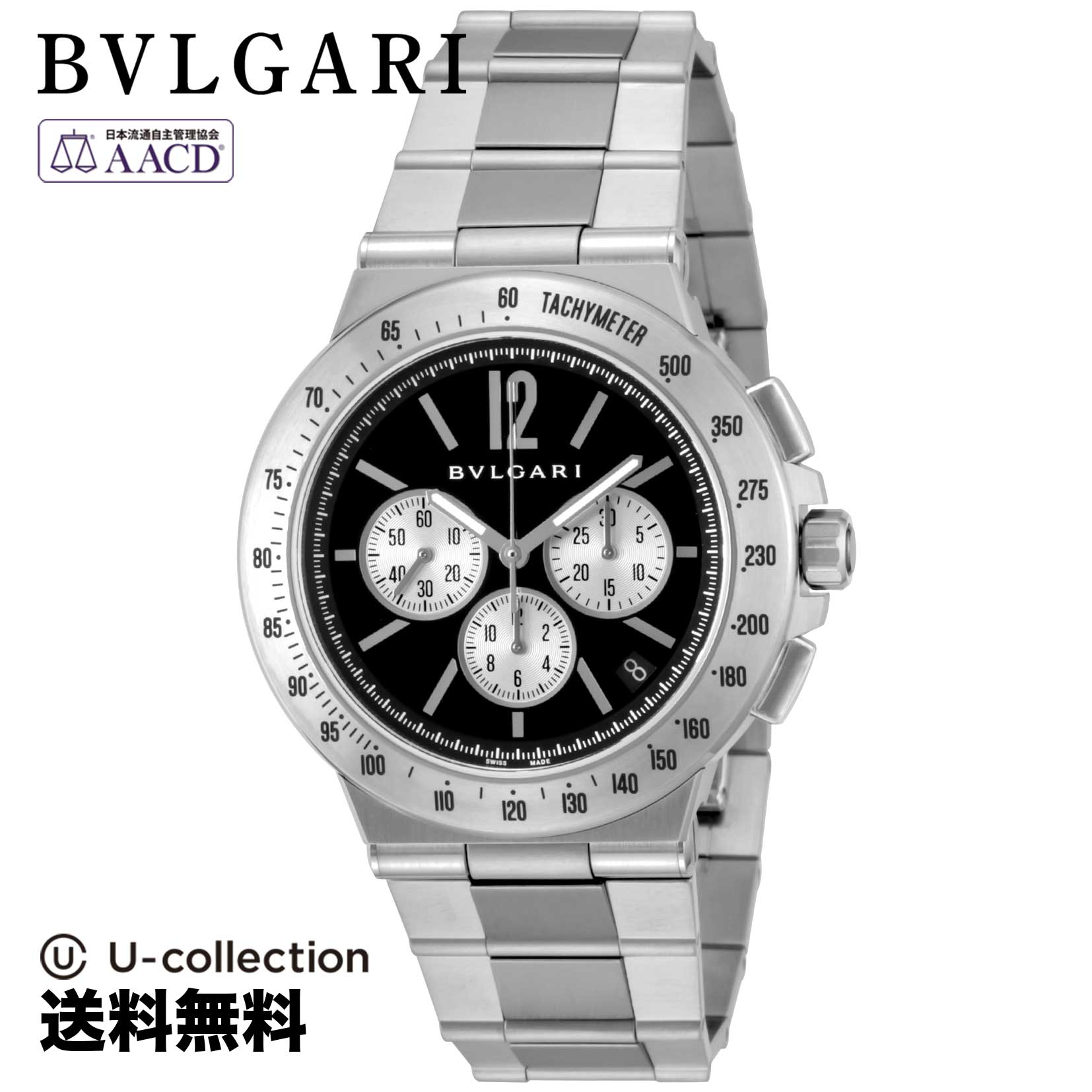 【腕時計】 BVLGARI(ブルガリ) DIAGONO / ディアゴノ メンズ ブラック 自動巻 DG41BSSDCHTA 時計 ブランド
