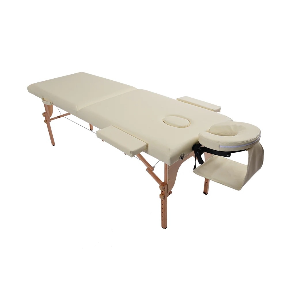 【安心保証付き】マッサージ ベッド マッサージベッド折りたたみ 施術ベッド マッサージ台 エストベッド 組立て不要 アイボリー30