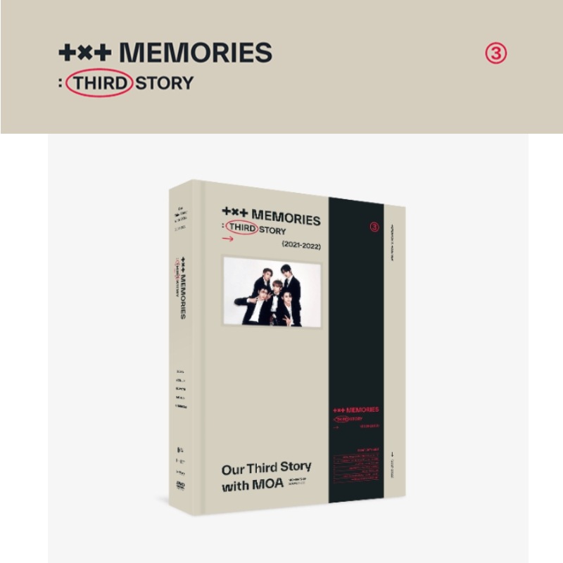 TOMORROW X TOGETHER MEMORIES : THIRD STORY DVD(weverse特典)