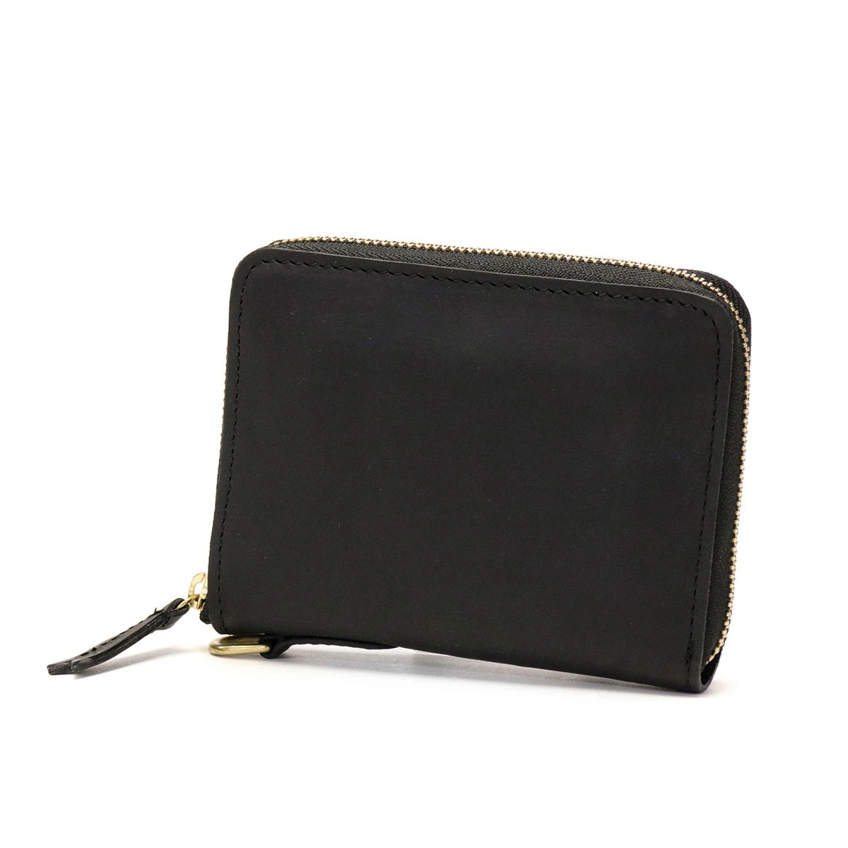 UDUK 二つ折り財布 コンパクト レザー ラウンドファスナー BOX型小銭入れ ミドルウォレット メンズ レディース 312C944