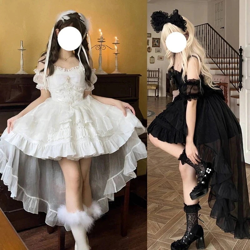 お姫様 ロリータドレス コス jsk コスプレ 二次元 サスペンダードレス 愛しい キュート ガール スリングドレス サマードレス メガ割