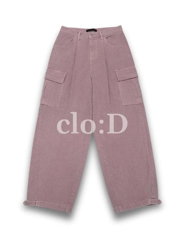 調節可能なカーゴパンツ ダスティピンク